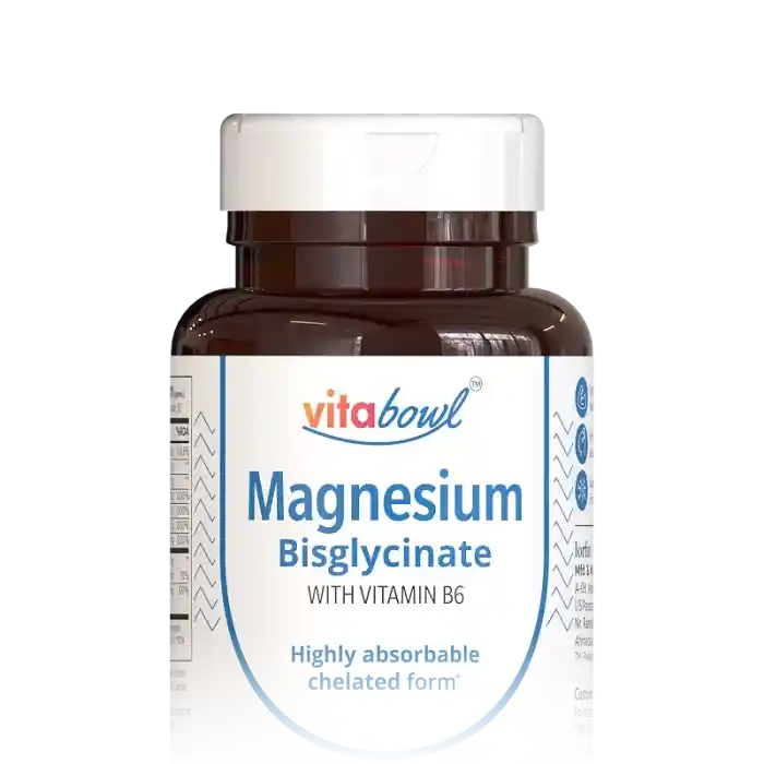 Vitabowl Magnesium Bisglycinate with Vitamin B6