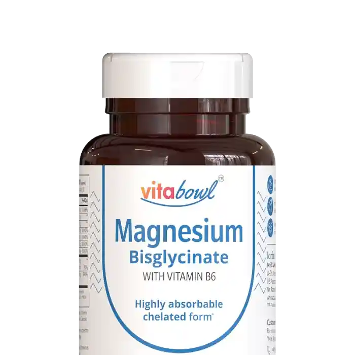 Vitabowl Magnesium Bisglycinate with Vitamin B6