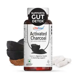 Vitabowl Activated Charcoal Capsules (60 Count)