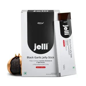 Jelli Black Garlic Sitck | Juicy Apple Flavour (15 Jelly Sticks)